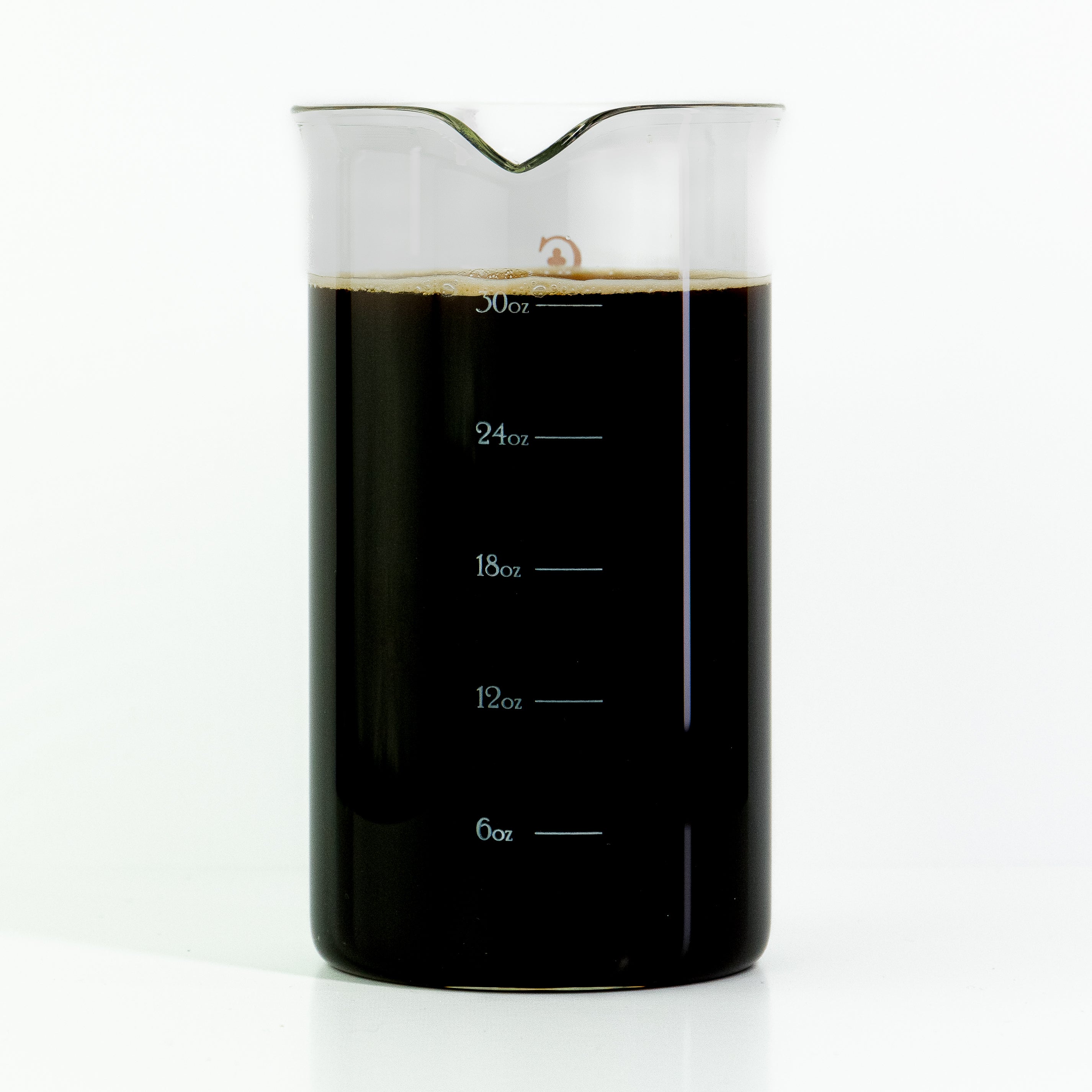 French Press Replacement Glass; for Bodum, Café Crush Carafe Club, Fire Hardened Borosilicate Beaker 34 Ounce|1Liter Size (White Measures)